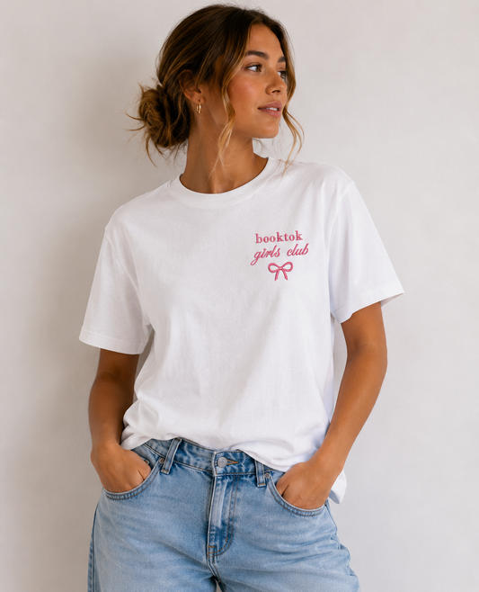 T-shirt / sweat brodé « Booktok Girls Club » – Cadeau lectrice & communauté romance