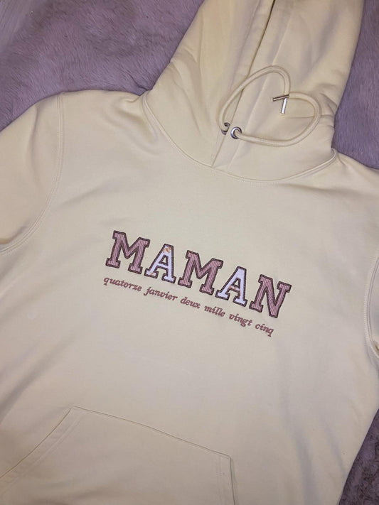 Sweatshirt brodé à partir de vêtements de votre enfant, cadeau souvenir