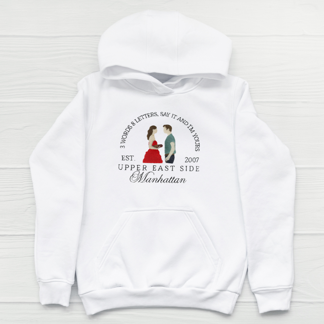 Sweatshirt brodé Gossip Girl, Blair & Chuck