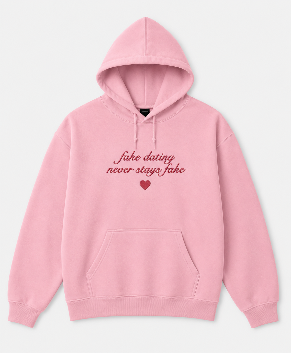 T-shirt & sweat brodé « Fake Dating Never Stays Fake » – Cadeau lectrice BookTok