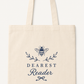 Tote bag brodé « Dearest Reader » – Sac lectrice & BookTok