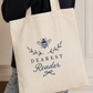 Tote bag brodé « Dearest Reader » – Sac lectrice & BookTok