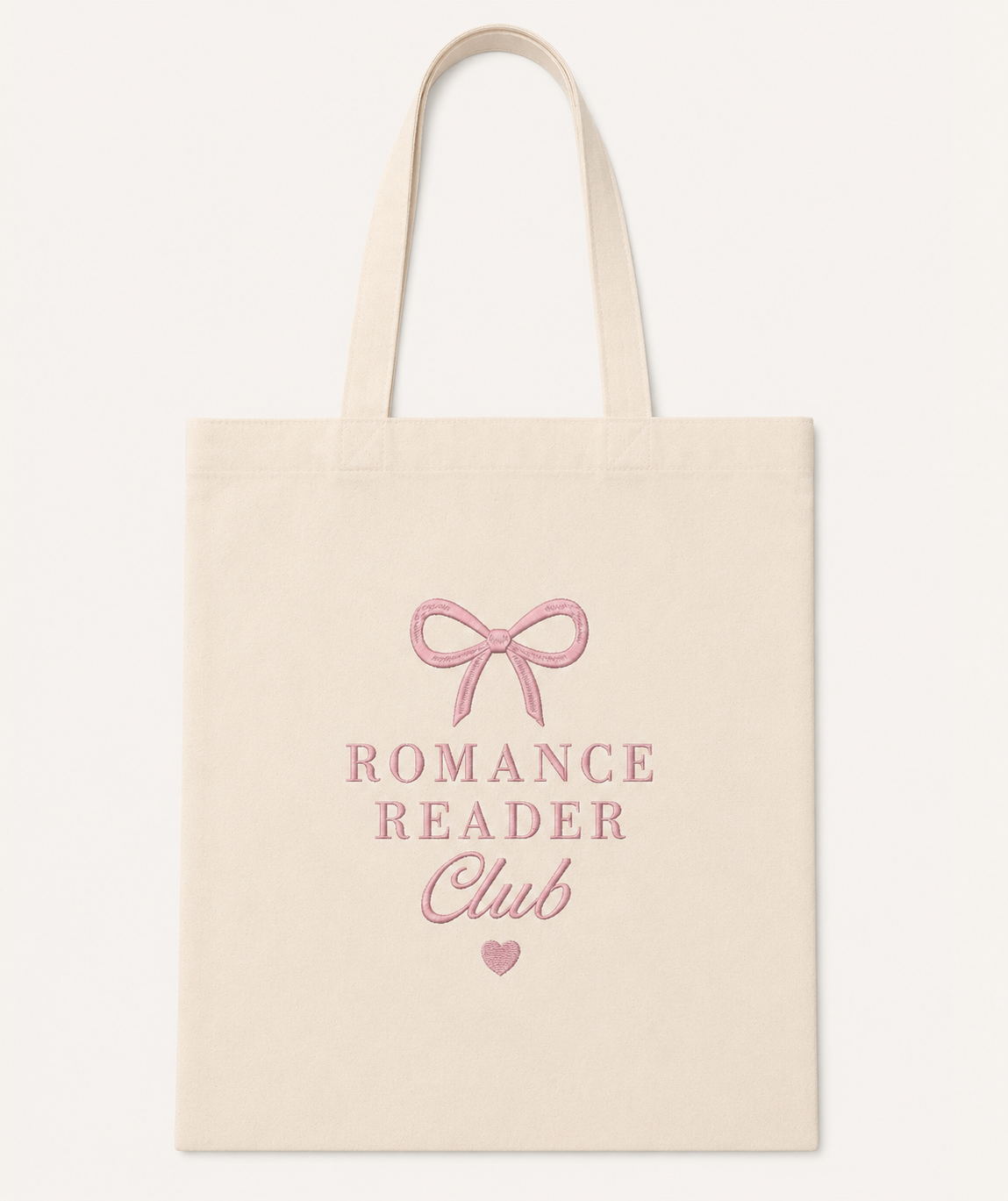 Tote bag brodé « Romance Reader Club » – Sac lectrice & BookTok