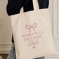 Tote bag brodé « Romance Reader Club » – Sac lectrice & BookTok
