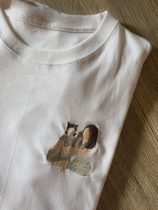 T-shirt brodé photo couple / famille