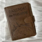 Pochette housse de passeport personnalisée gravée