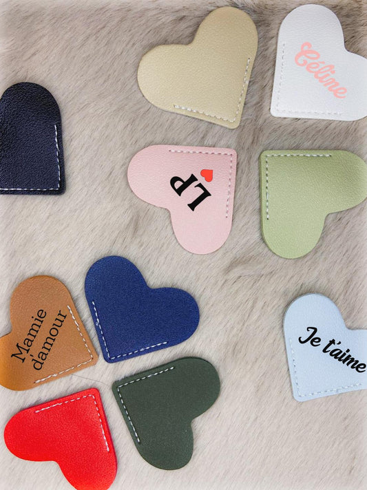 Marque-page cœur personnalisé