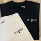 T-shirt brodé date - couple