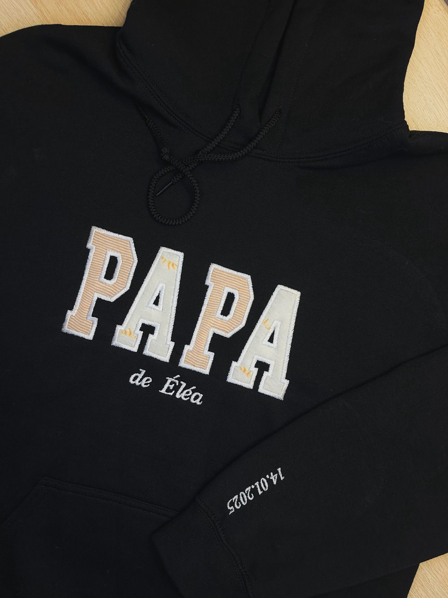 Sweatshirt brodé à partir de vêtements de votre enfant, cadeau souvenir