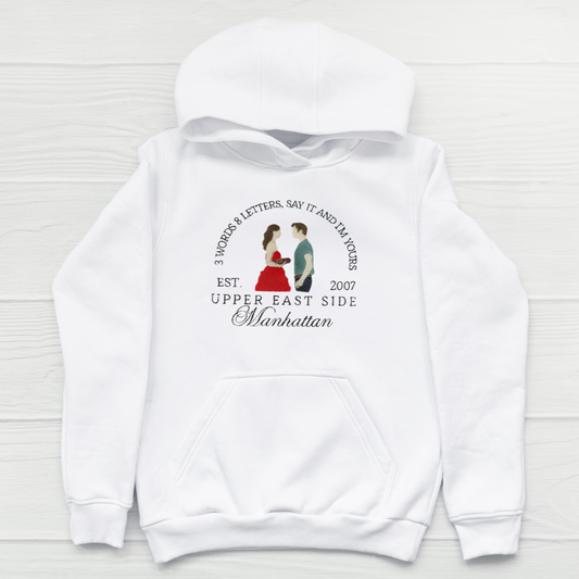 Sweatshirt brodé Gossip Girl, Blair & Chuck